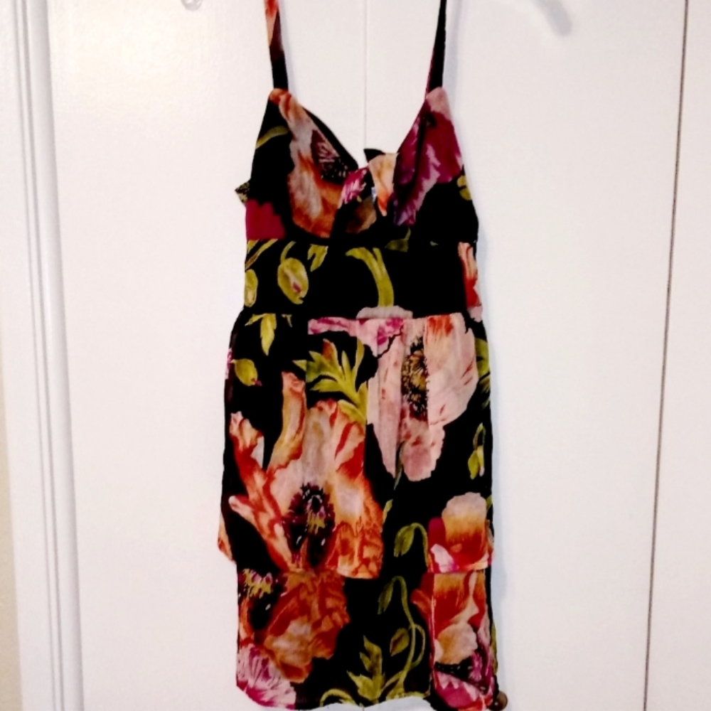 Band of Gypsies Boho Floral Mini Dress